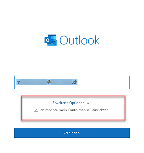 how to connect outlook 2016 to a local exchange 2011 server